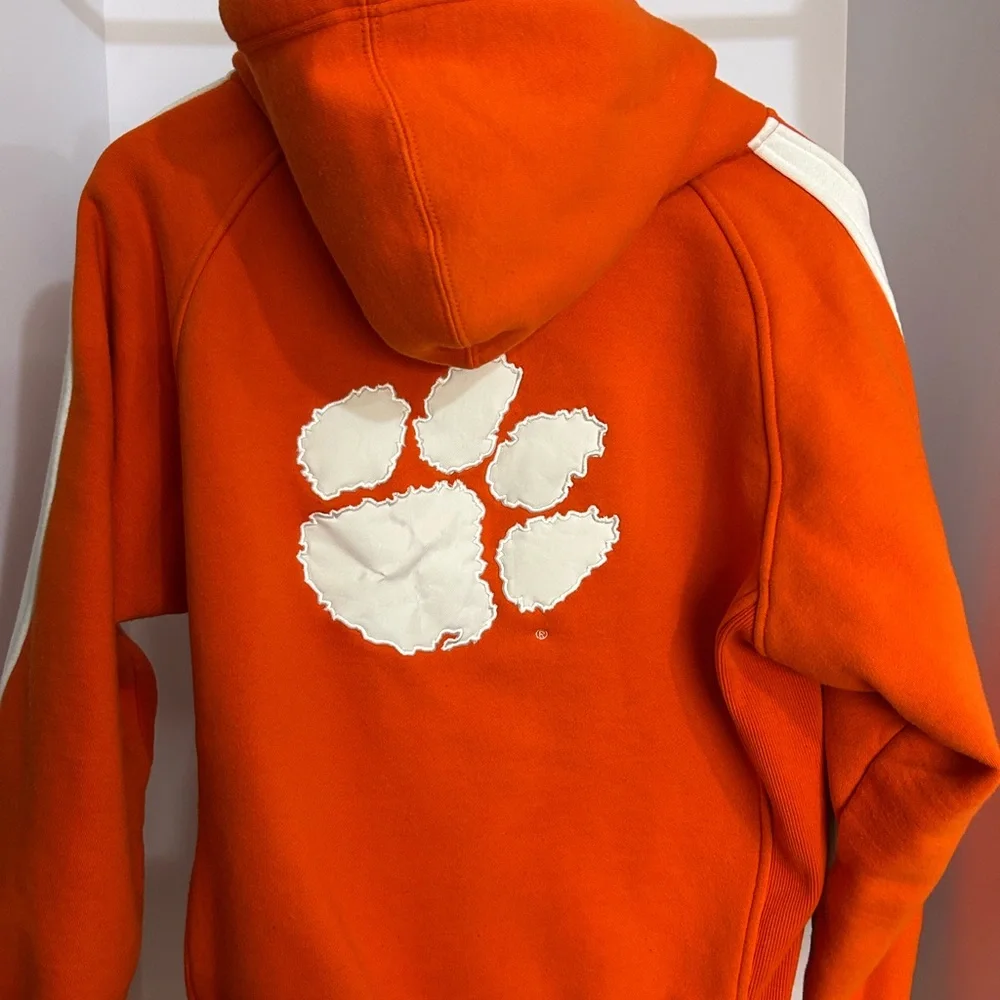 Colosseum Orange and White‎ Fleece Hoodie